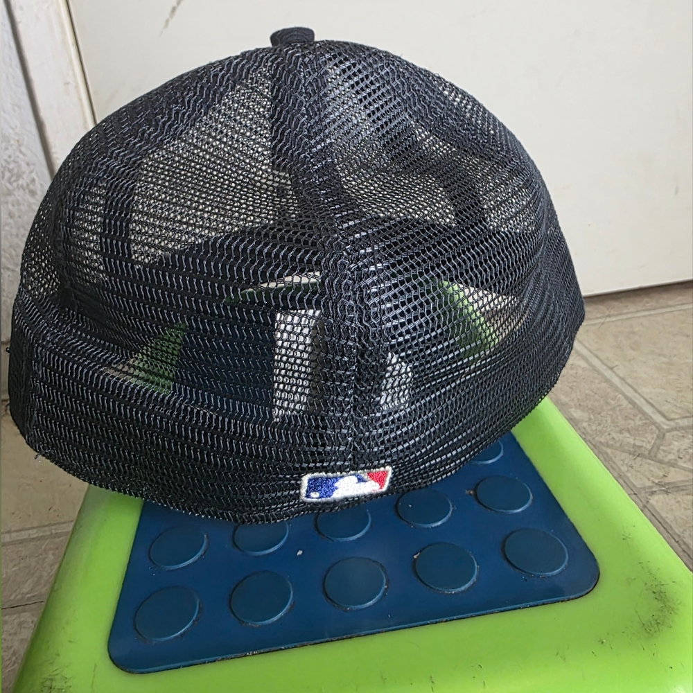 New Era x Fear of God Full Mesh 59FIFTY Fitted Hat blue navy Sz 7 3/8 - Picture 3 of 8